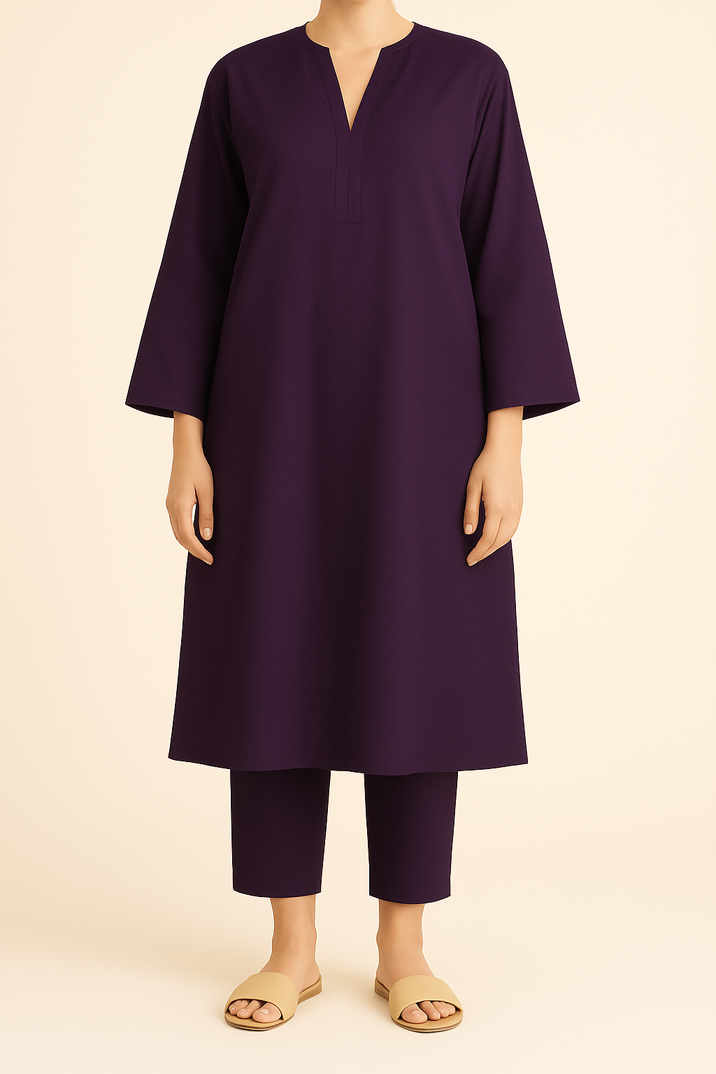 2PC Signature Simplicity Kurta Trouser Co-ord Set