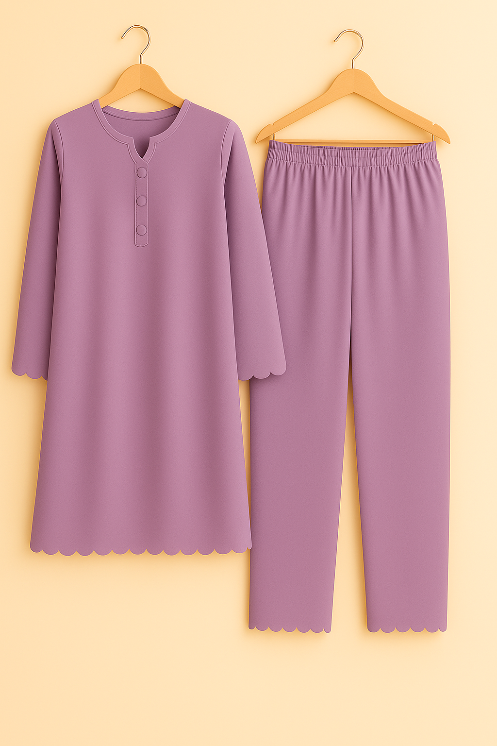 2PC Cut Work Co-Ord Set Kurta Trouser