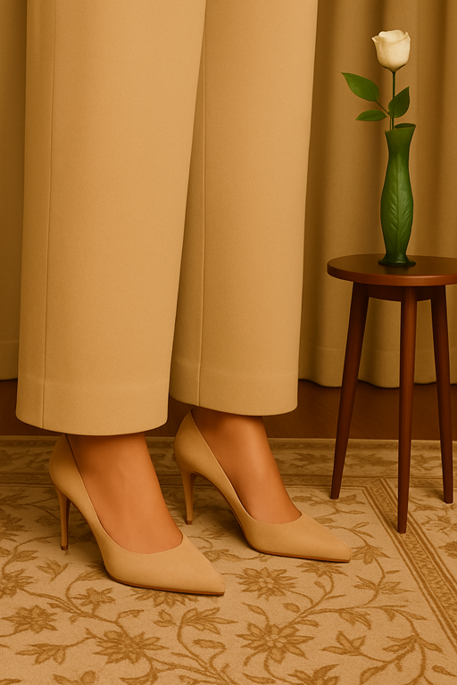 Linen Palazzo Trouser Pant beige