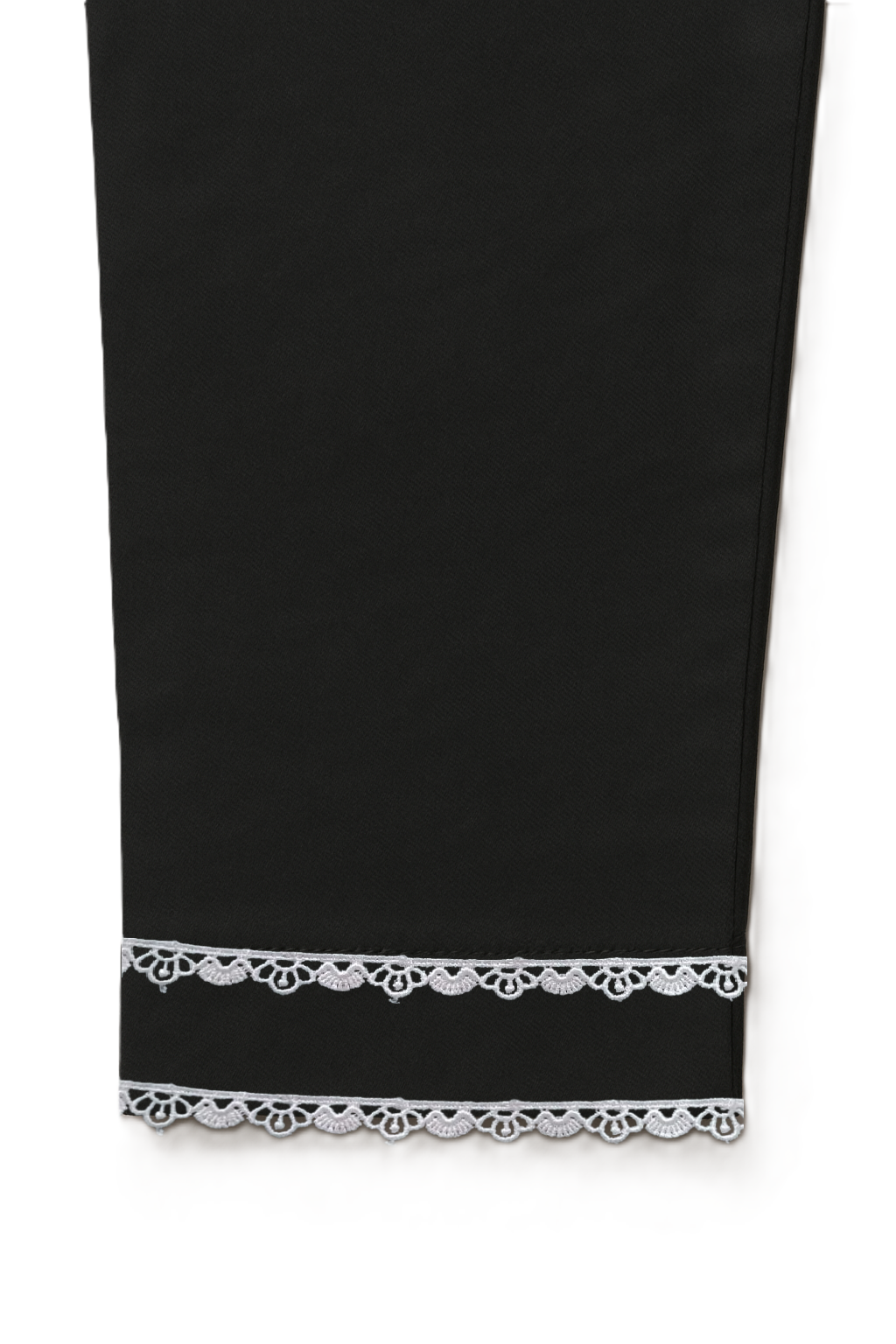 Trouser with White Lace