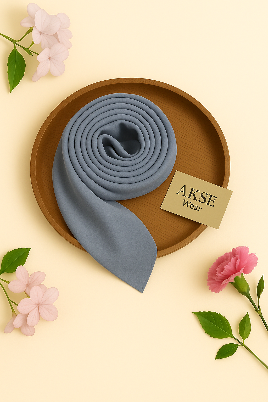 Steel Grace Chiffon Georgette Hijab / Scarf / Staller