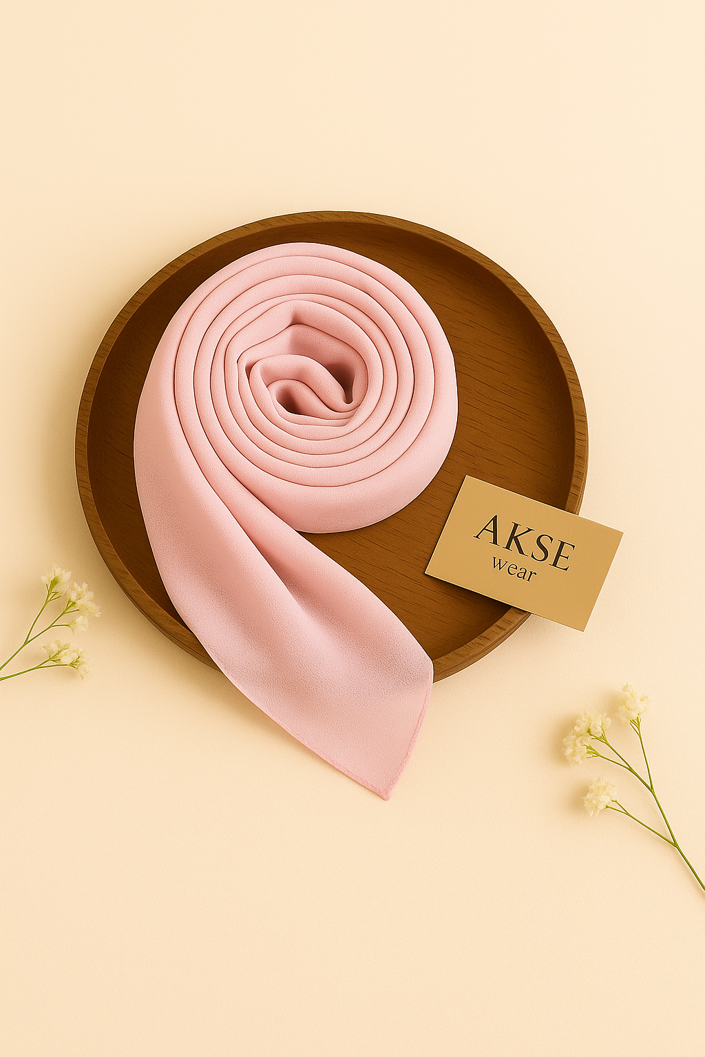 Blush Bloom Chiffon Georgette Hijab / Scarf / Staller