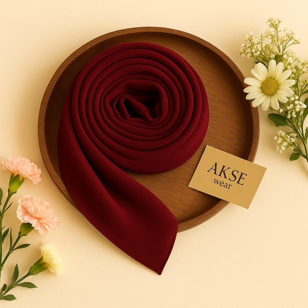 Blush Bloom Chiffon Georgette Hijab / Scarf / Staller