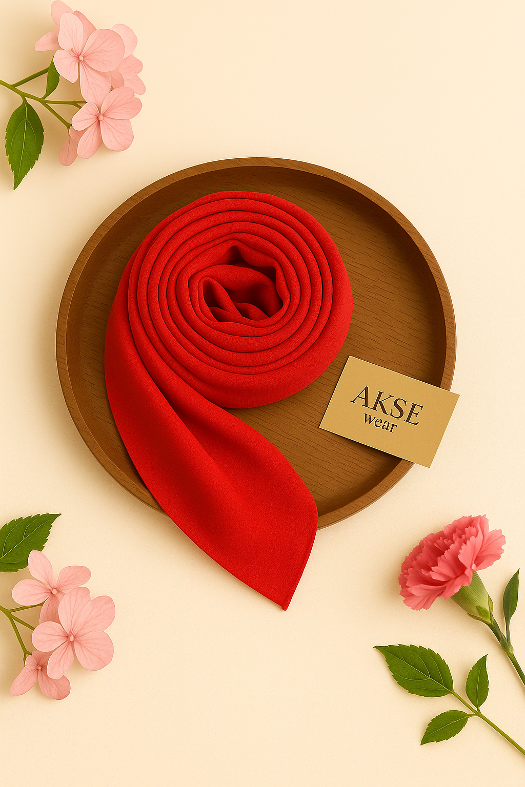 Blush Bloom Chiffon Georgette Hijab / Scarf / Staller
