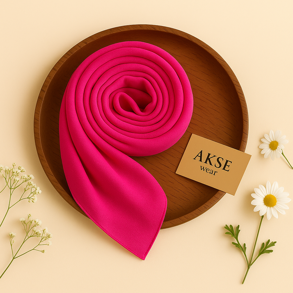 Blush Bloom Chiffon Georgette Hijab / Scarf / Staller