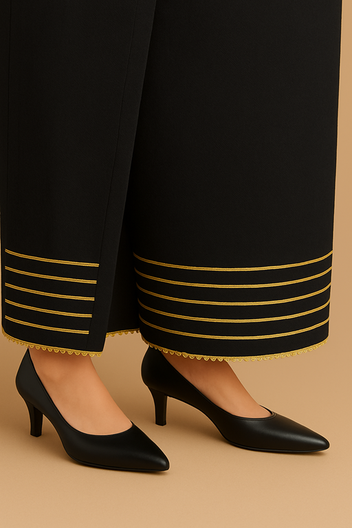 khaddar farshi shalwar with gotta black