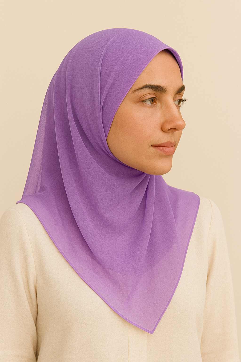 Cool Blue Serenity Chiffon Georgette Hijab / Scarf / Staller