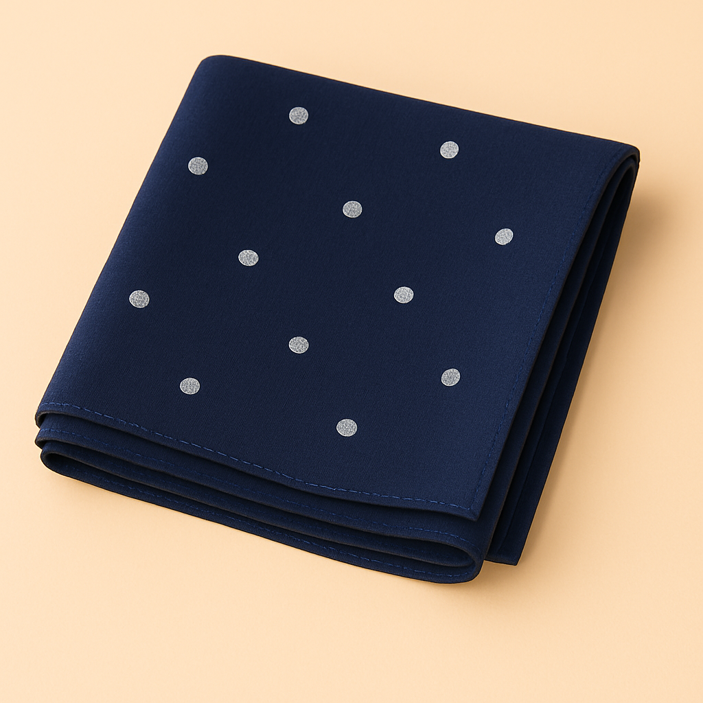 Chiffon Hijab with Silver Polka Dots – Lightweight Modest Scarf