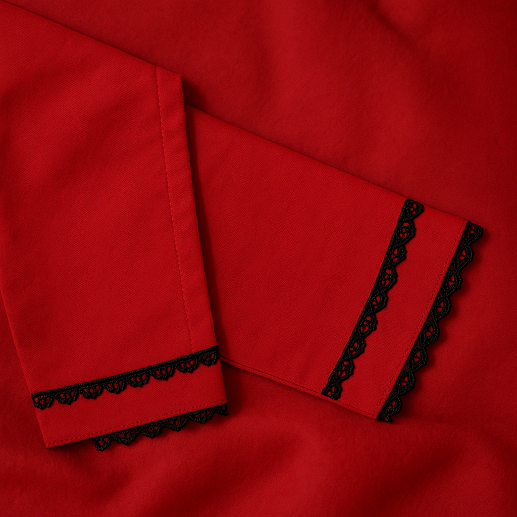 Trouser with Black Lace