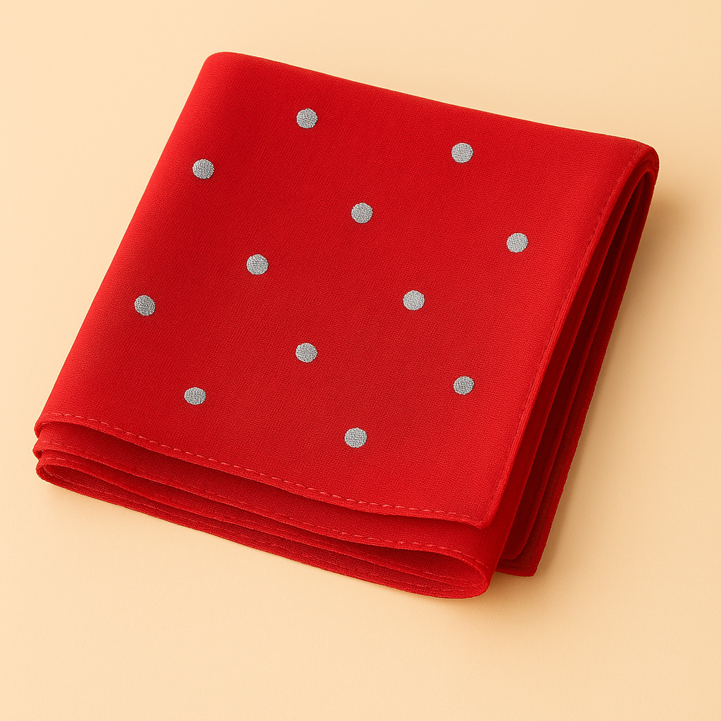 Chiffon Hijab with Silver Polka Dots – Lightweight Modest Scarf