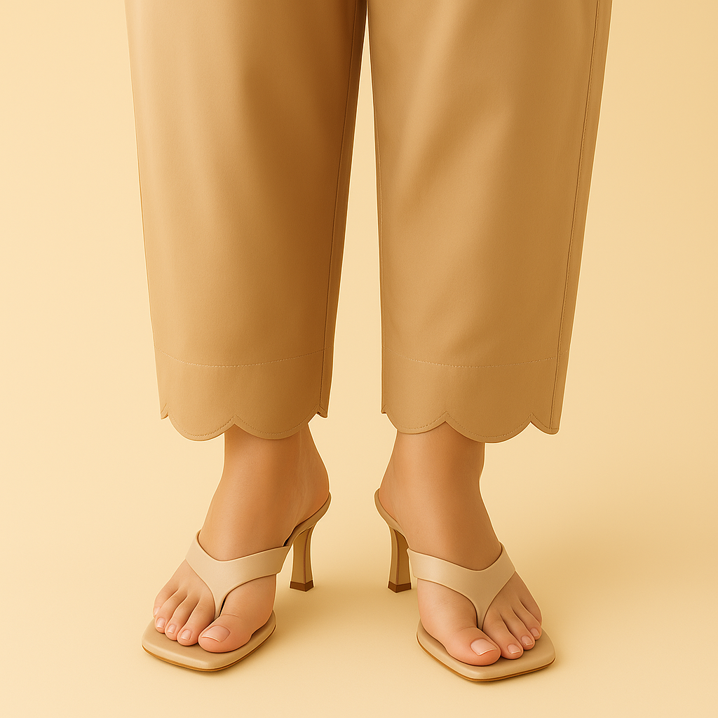cut work trouser pant beige color