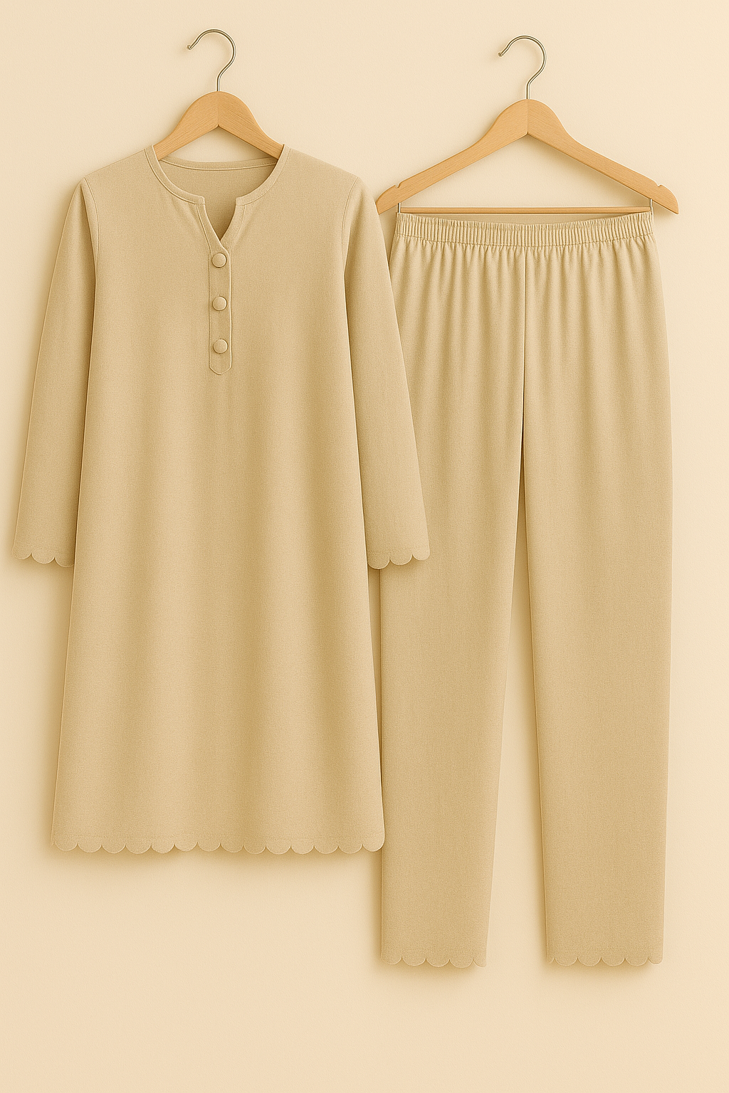 2PC Cut Work Co-Ord Set Kurta Trouser