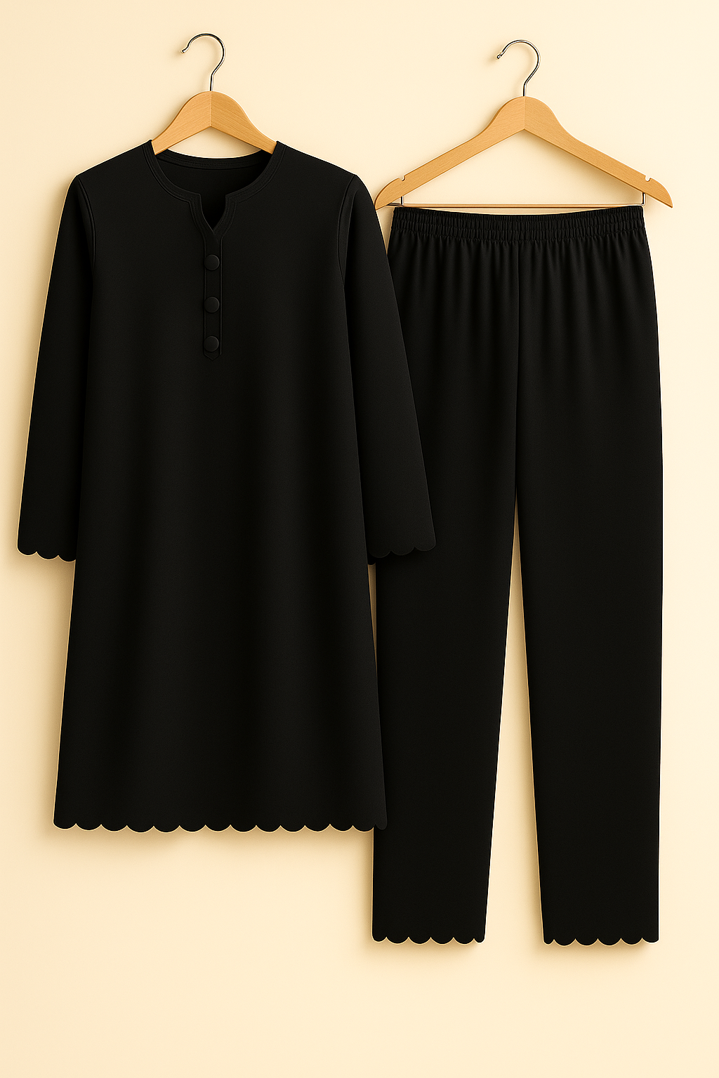 2PC Cut Work Co-Ord Set Kurta Trouser