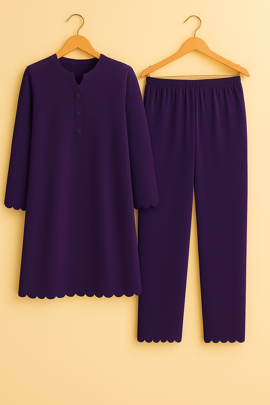 2PC Cut Work Co-Ord Set Kurta Trouser