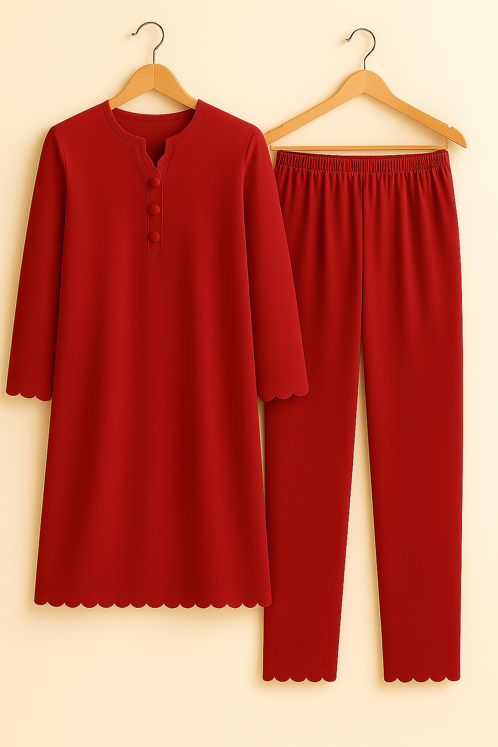 2PC Cut Work Co-Ord Set Kurta Trouser
