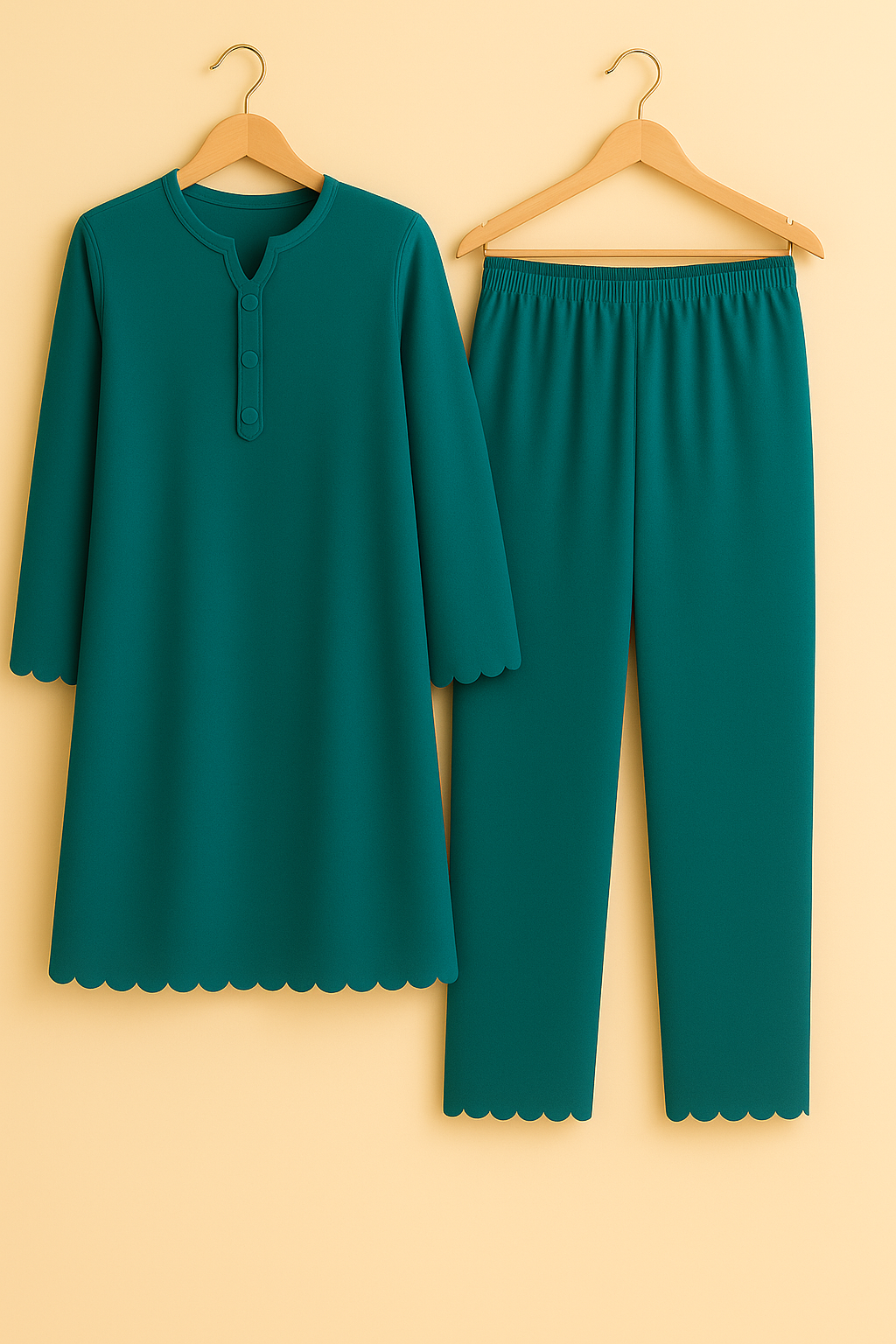 2PC Cut Work Co-Ord Set Kurta Trouser