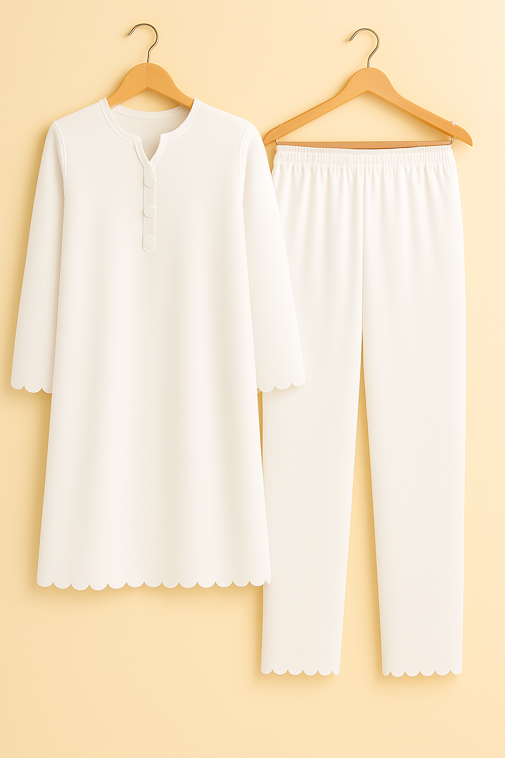 2PC Cut Work Co-Ord Set Kurta Trouser