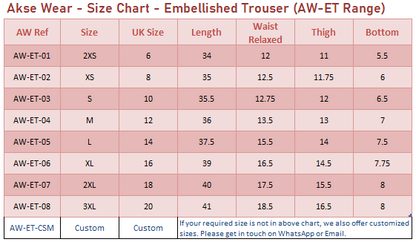 Embellished Trousers with Mirrors | Stylish | Summer Friendly