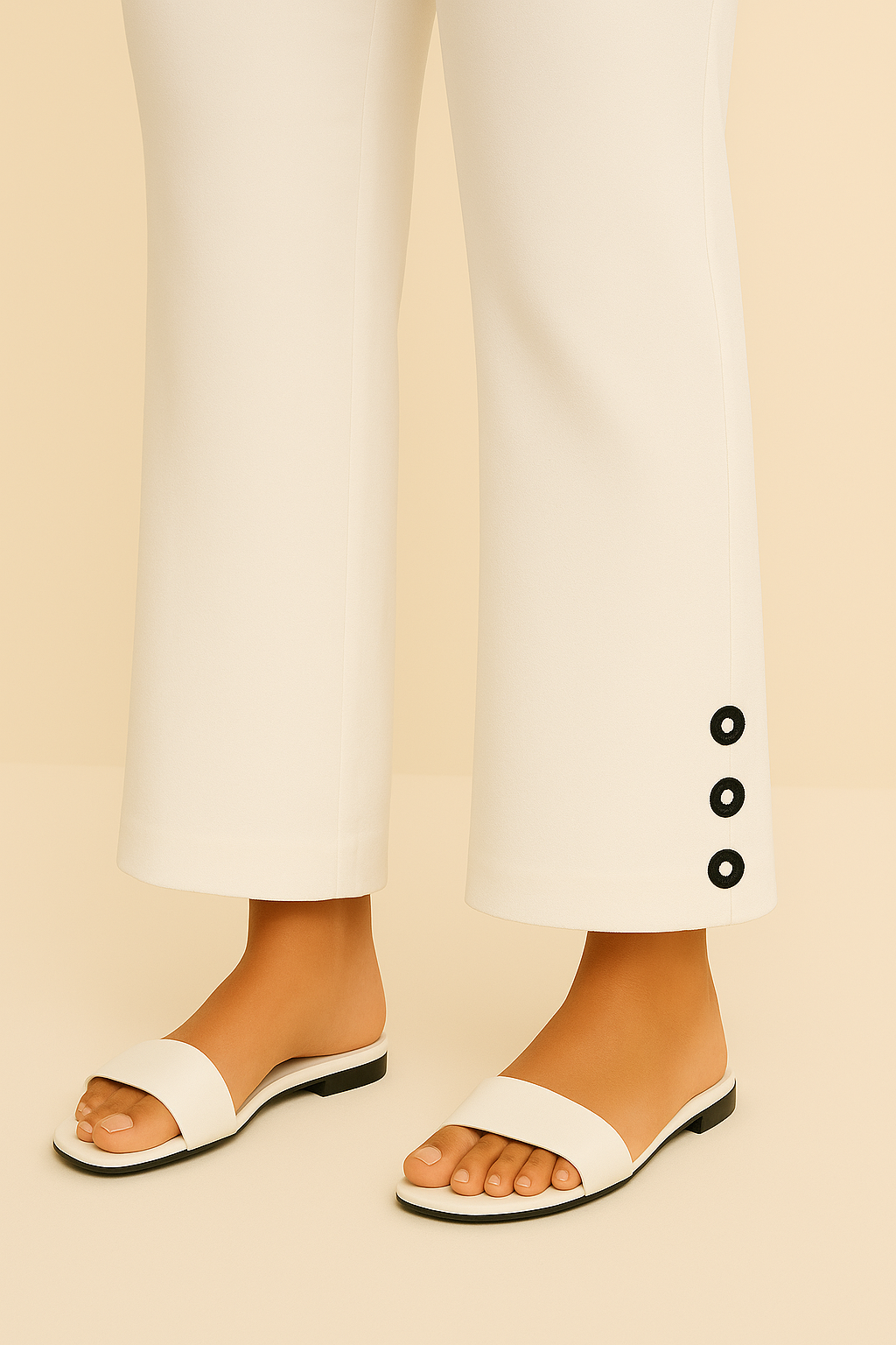 Embellished Trousers with Mirrors | Stylish | Summer Friendly