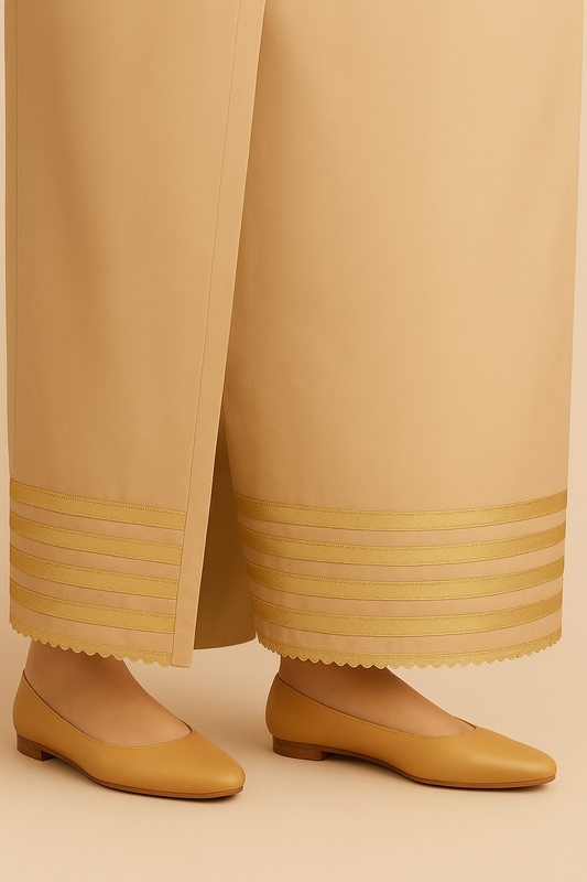 Women’s Farshi Shalwar with Gota | Traditional Look | Premium Cotton