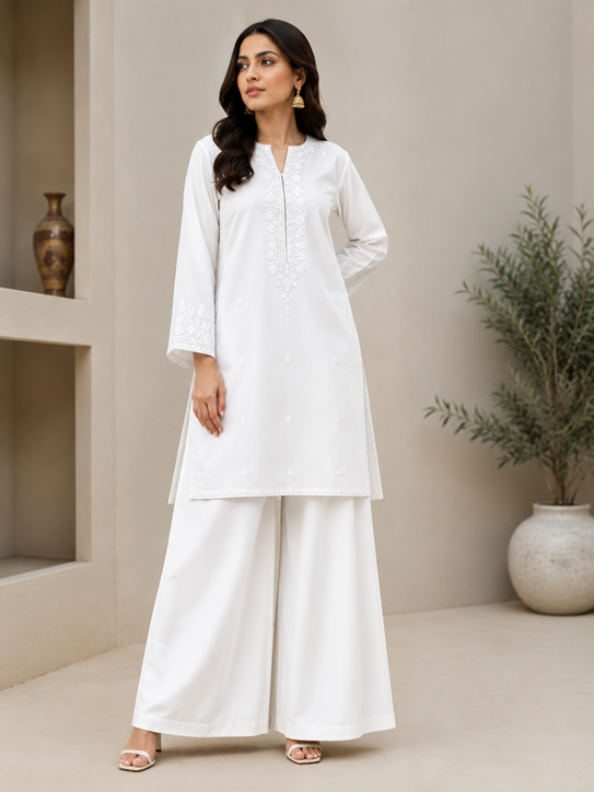 ijaar izaar trouser white plain