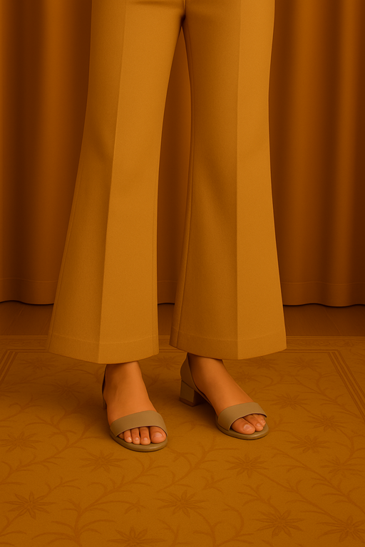 Linen Bell Bottom beige