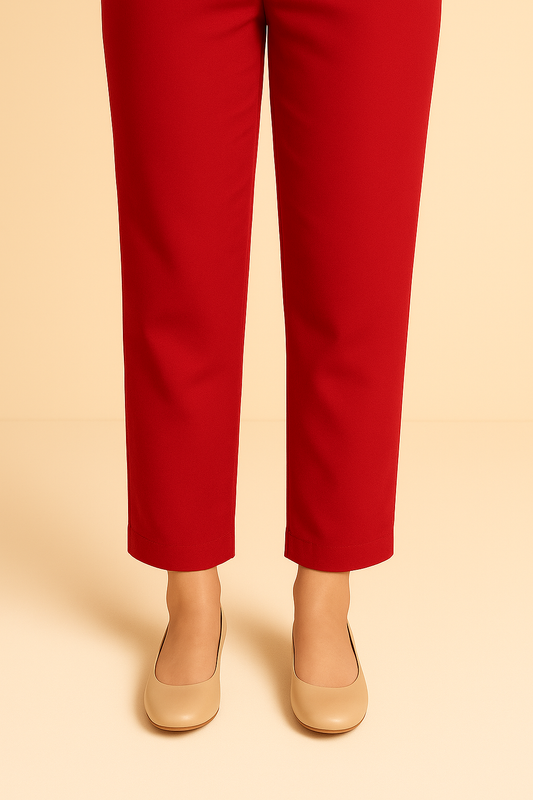 Women's Plain Trousers | Premium Cotton | Summer Friendly
