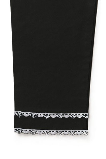 Trouser with White Lace
