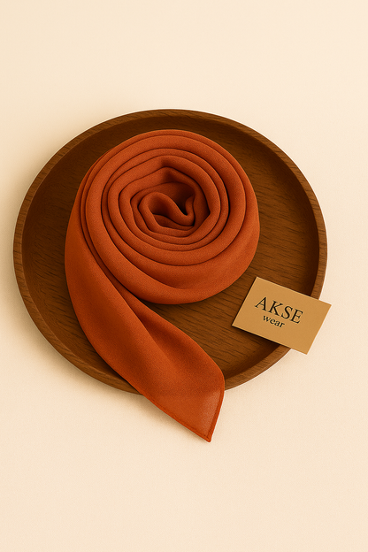 Earth Essence Chiffon Georgette Hijab / Scarf / Staller