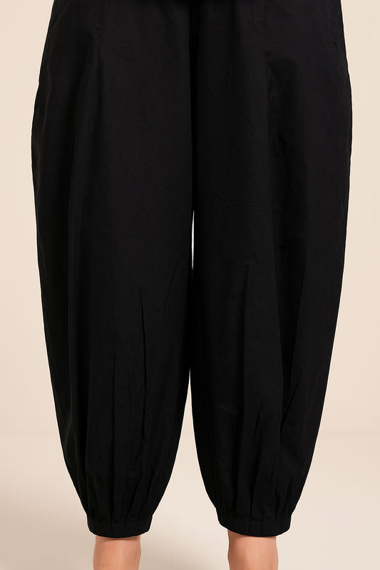 Cambric Harem Shalwar (Afghani Shalwar) in black – Akse Wear