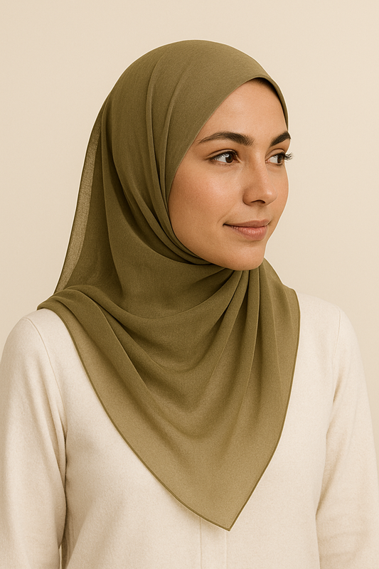 Earth Essence Chiffon Georgette Hijab / Scarf / Staller