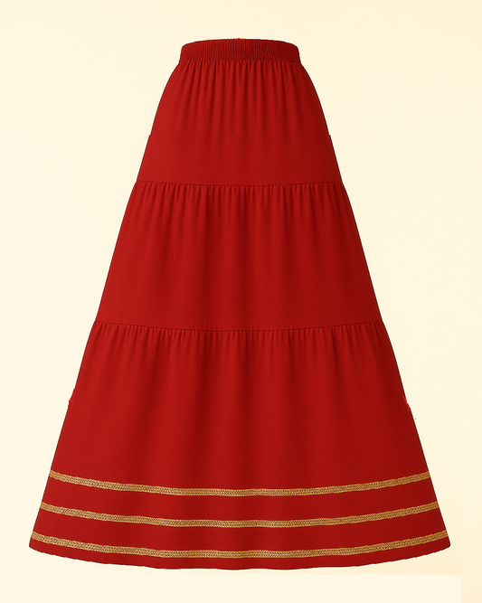 Embellished Maxi Tiered Skirts with Gotta Work | Stylish | Summer Friendly