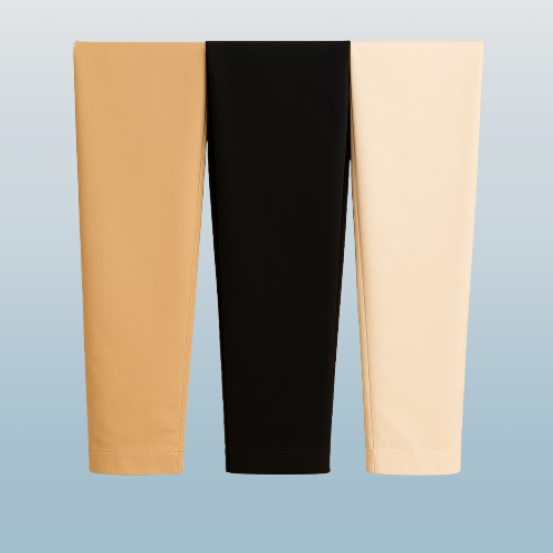 Special Pack of 3 Deal | Plain Trousers | Premium Cotton | White, Black and Beige