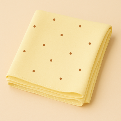 Chiffon Hijab with Copper Polka Dots – Lightweight Modest Scarf