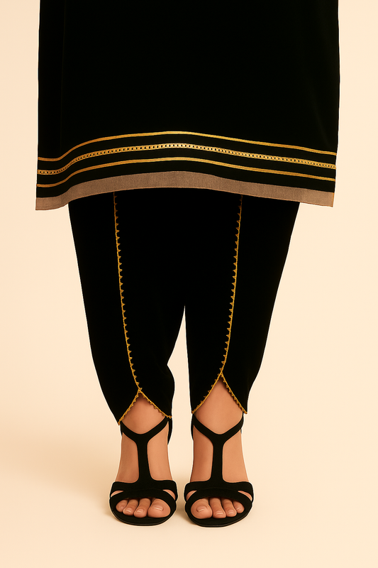 Front Tulip Shalwar with Gotta